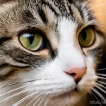 고양이 결막염 치료 방법 - **Prompt 1: Observing Early Symptoms of Feline Conjunctivitis**
    "A close-up, soft-focus shot of ...